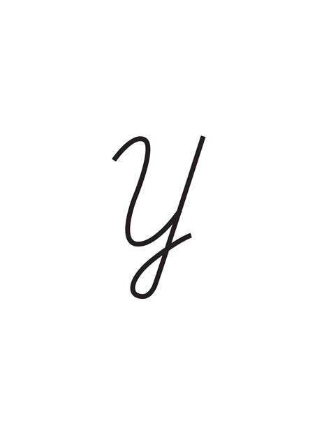 Cursive “y” The letter “y” is the 25th letter in the English Alphabet, but this is the 24th letter to be learned in cursive. On this page, you will learn the formation of this letter and download our worksheet for practicing this letter. Formation. Look at the image below. This image shows the formation of the letter.